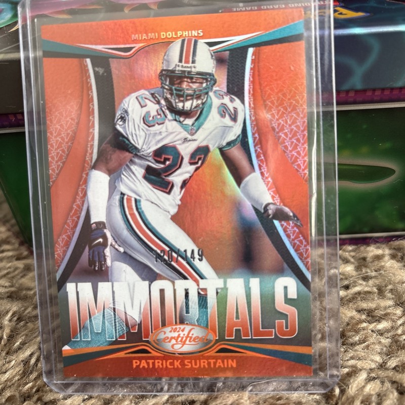 2024 Panini Certified - Immortals Patrick Surtain #15 Mirror Orange /149