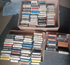 lot of 125 8 Track Cartridge Tapes rock pop 70s 80s TESTED sell all or individu