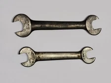 Antique J.H. Williams & Co. USA Open-End Wrenches Set of (2) 1910s-1920s