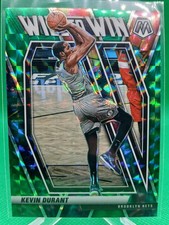 Kevin Durant 2020-21 Panini Mosaic Will to Win Mosaic Green Prizm #1 NBA Nets