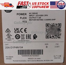 Allen-Bradley AB 25A-D1P4N104 /B PowerFlex 523 AC Drive 0.4kW 0.5HP NEW IN BOX