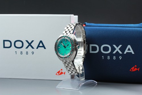 [Box ] DOXA SUB 1500T Aquamarine 883.10.241.10 Automatic Date Divers Men's Watch
