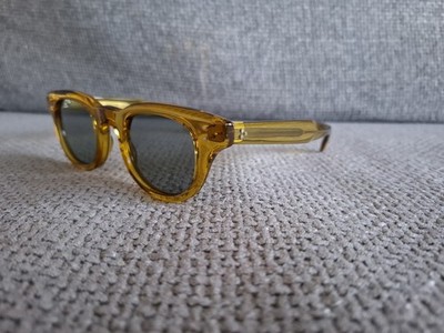 EYEVAN 7285 Acetate Sunglasses Model 353E Transparent Yellow Blue