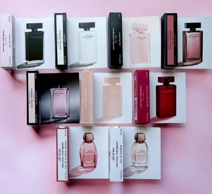 Narciso Rodriguez 9PC perfume Sample Set Brand New | eBay