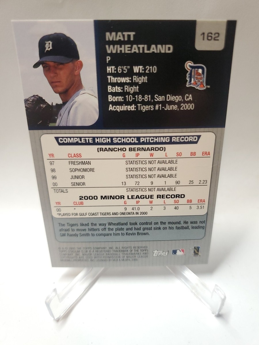 2001 Topps Stadium Club - #162 Matt Wheatland | eBay