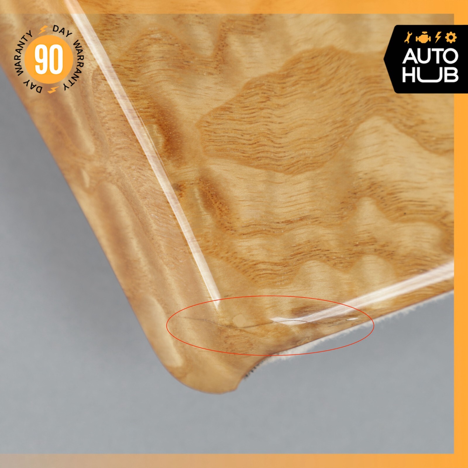 14-18 Bentley Flying Spur Sedan Front Right Side Door Panel Trim Panel Wood OEM