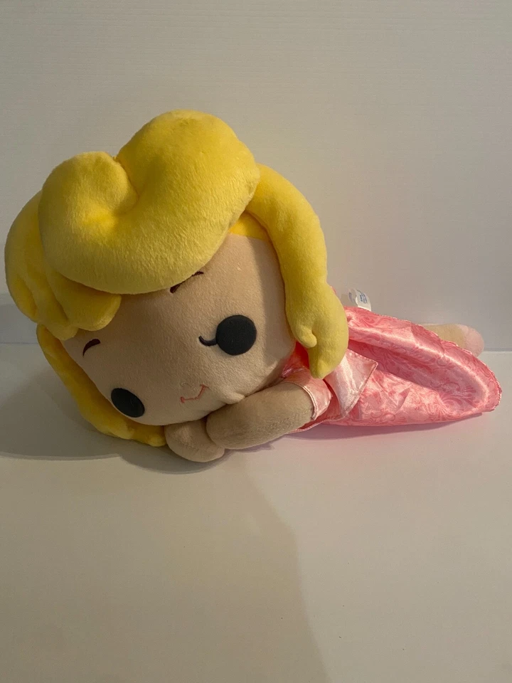 Muñeca de Peluche Aurora Bella Durmiente SEGA Pastel Soñador Kirakira Rara Enorme Rosa  Foto 2 de 4