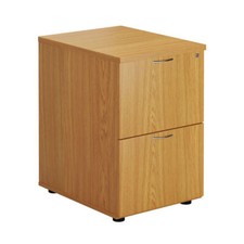First Two Drawer Filing Cabinet Nova Oak TES2FCNO