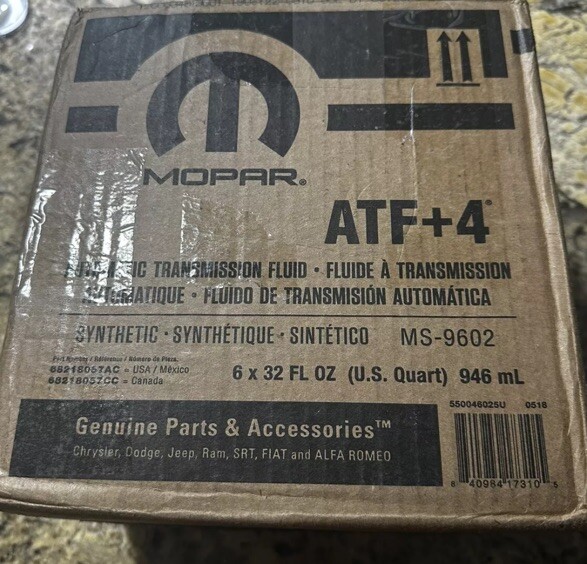 Mopar 68218057AB ATF+4 Automatic Transmission Fluid, 1 Quart 6