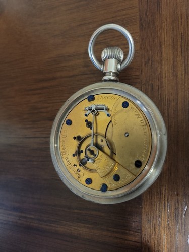 Hampden Watch Co Fahys Ore Silver Pocket Watch - Picture 5 of 7