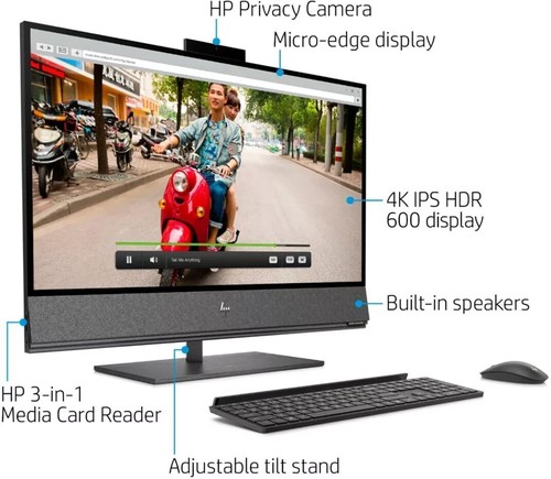 HP ENVY 31.5" 4K UHD All-In-One - Intel Core i7 - 64GB Memory - 4.8 CPU DDR4 - Picture 5 of 11