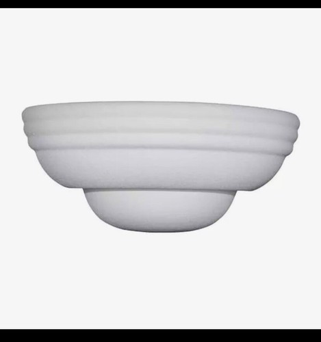 Ameritech 1-Light White Wall Sconce Easy Mount Prewired Paintable Primed Ceramic - Picture 3 of 15