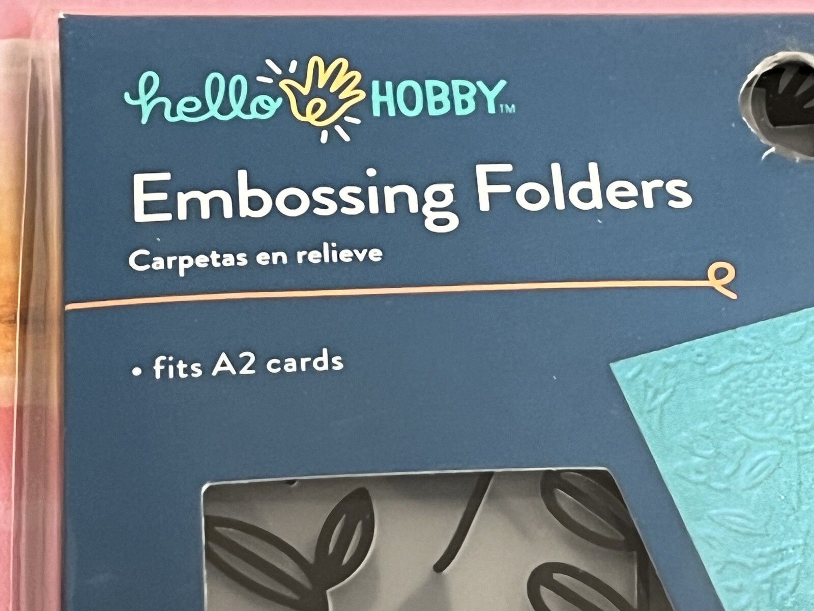 NEW Hello Hobby Embossing Folders fits A2 cards package of 3