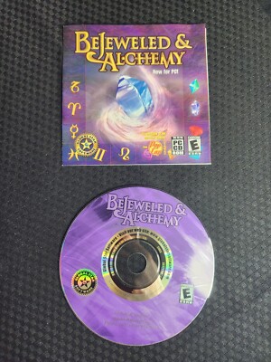 Bejeweled & Alchemy PC *BUY 2 GET 1 FREE* CD-ROM computer Game Without Case 
