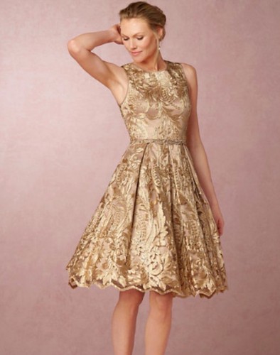 gold dress size 8