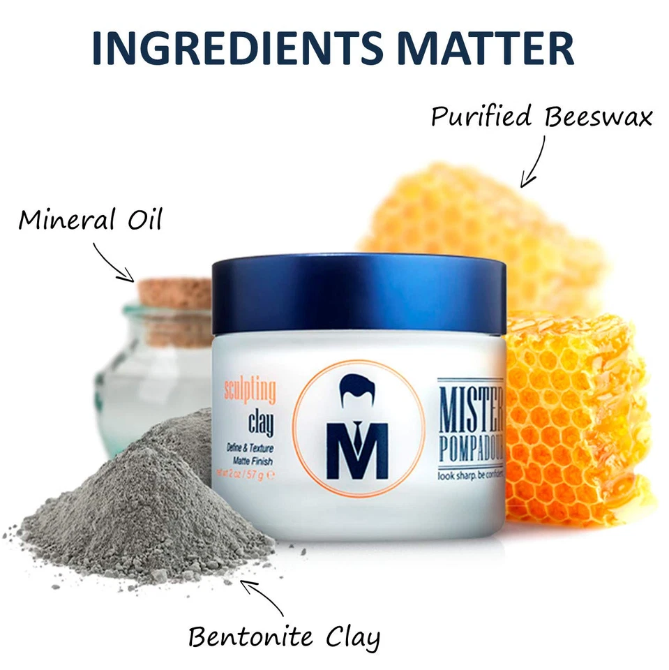 Arcilla para esculpir | Pomada de arcilla para hombre y mujer | Acabado mate | Volumen y sujeción Foto 2 de 4