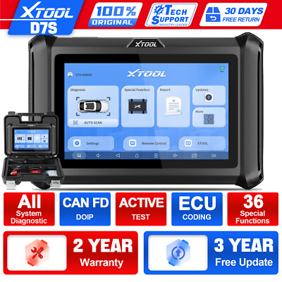 XTOOL D7S OBD2 Bidirectional Scanner All System Diagnostic Tool CAN FD / DOIP