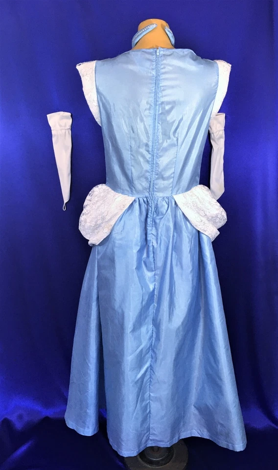 Damas/Adolescentes Disney Clásicos Disfraz Cenicienta Vestido Guantes Banda para el Cuello talla S Foto 2 de 4