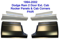 1994-2002 For Dodge Ram Pickup 2dr Extended Cab Corner & Rocker Panel Combo Kit
