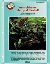 Das Biotopaquarium / Aquariuminfokarte