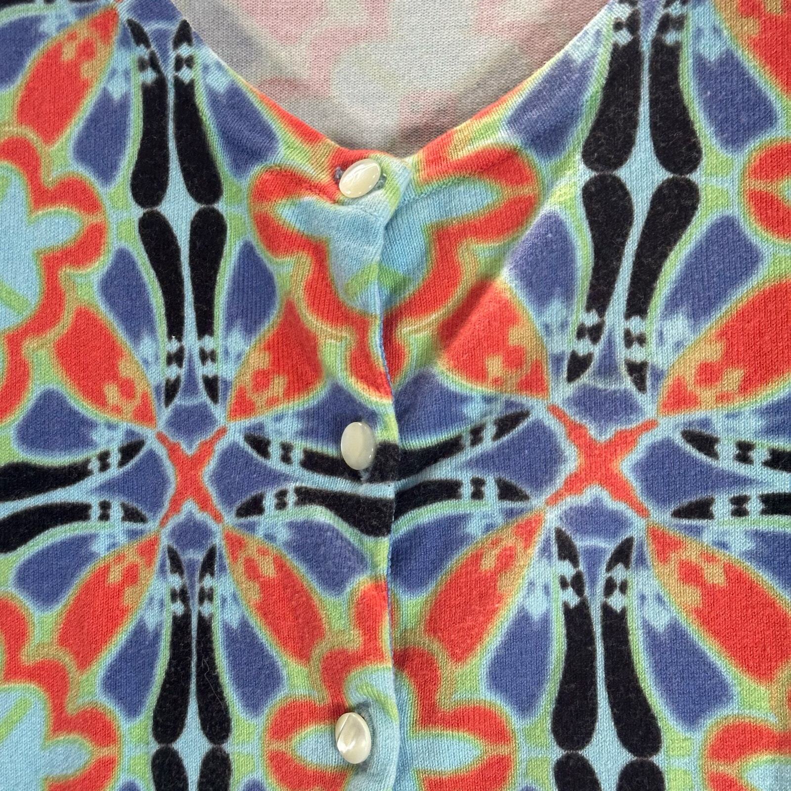 J. MCLAUGHLIN Women's Multi Mosaic Print Button-U… - image 4