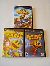 PS2 Pacman Word Rally, World 2, World 3 Playstation 2 *** Tested *** ✅