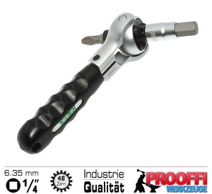 Sunex V-Nut Kombinationsratschenschlüssel 1/4 Zoll – Für 6pt, 12pt, Spline & Abgerundete Sechskant-Schrauben