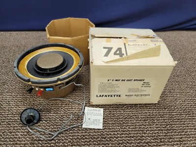 Lafayette Deluxe 8'' 3-Way Woofer Tweeter Cabinet Speaker SK-229 21-02051W 8 Ohm