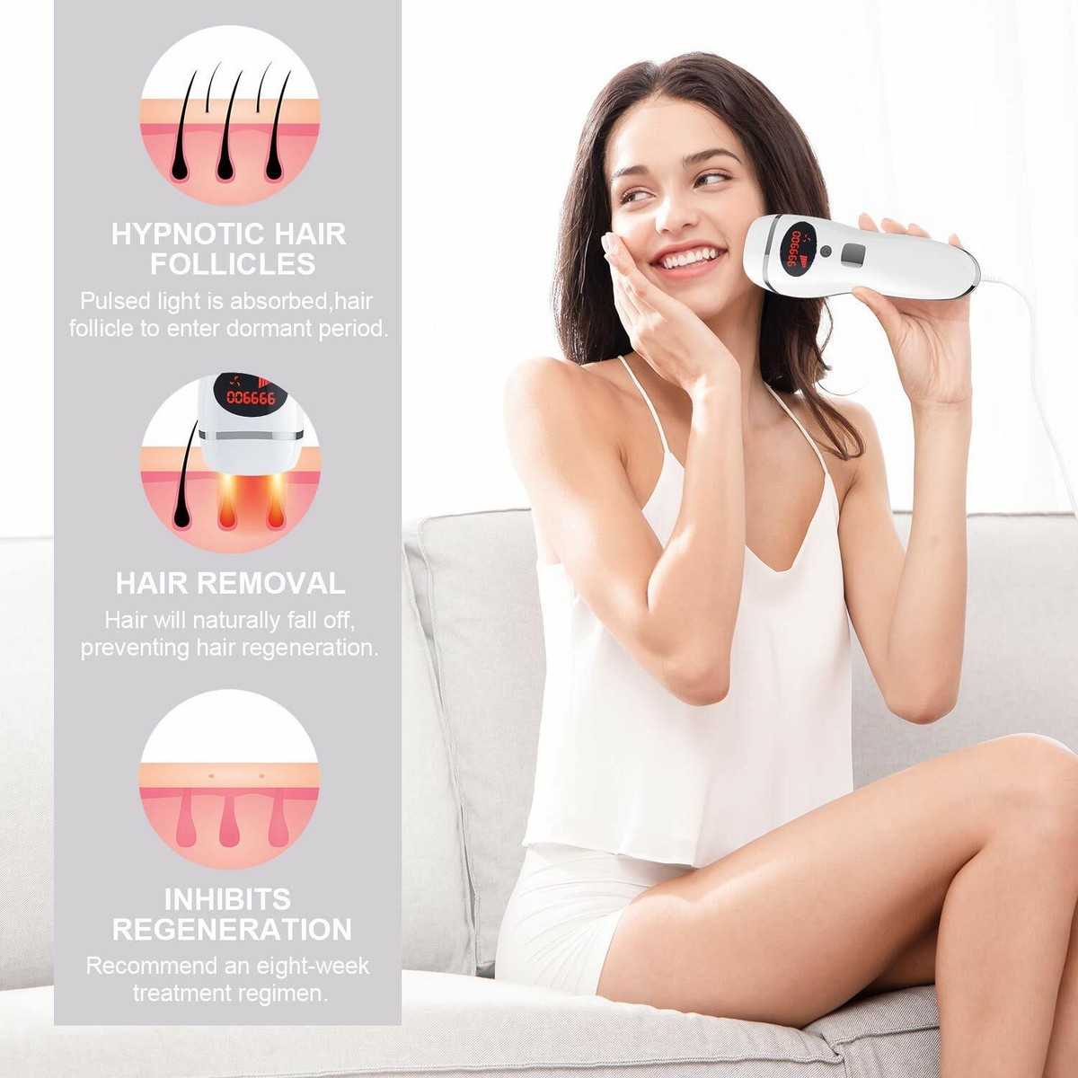 MEROURII IPL Hair Removal System Facial Body Permanent 