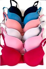 Lot 3/6 Women Bras No Show Molded Light padded Demi Underwire EveryBody fit Bra