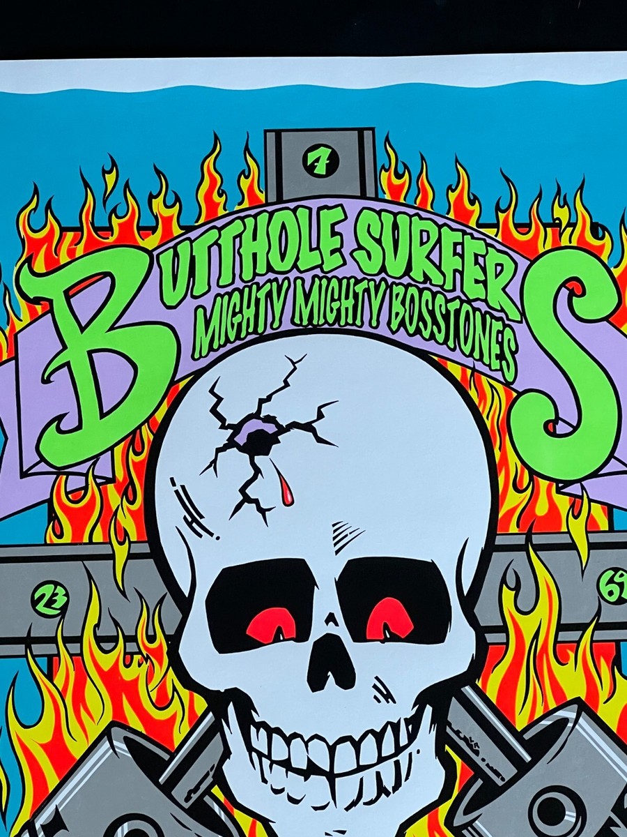 Butthole Surfers 1993 US Tour Frank Kozik Original Concert Poster 