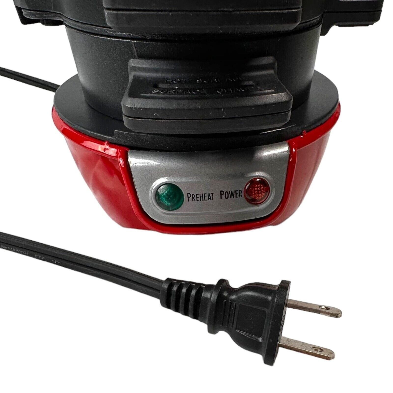 Hamilton Beach 25476 Breakfast Sandwich Maker Red EUC At Home Fast Food