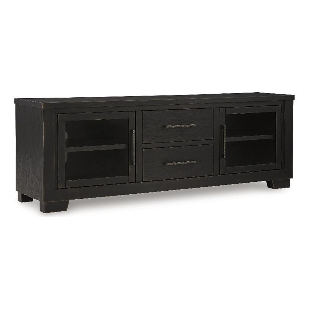 Signature Design by Ashley Galliden Black 80" TV Stand for TVs up to 91"