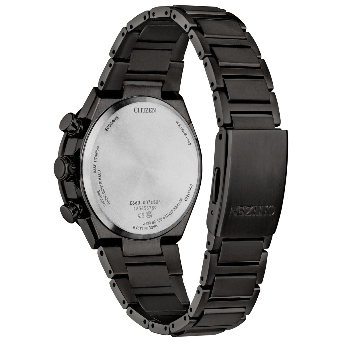 Citizen Men 's Attesa Chronograph Calendar Eco-Drive Black Watch