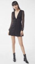NWT Urban Outfitters Lioness American Sweetheart Plunging Button-Front Dress XS