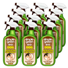 Simple Green Bio Active Dog Pet Stain and Odor Remover - 32 oz. Pack Of 12
