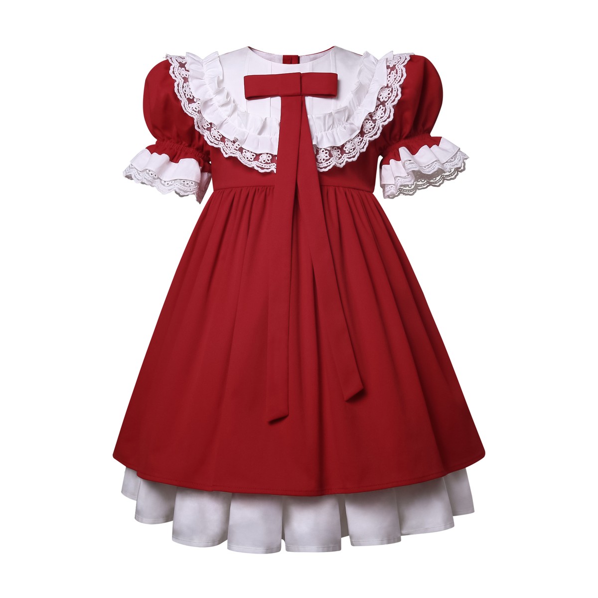 Princess Holiday Dress for Tollder Girls Red Lace Ruffle Bow Dress Size 2-12Y | eBay Princess Holiday Dress for Tollder Girls Red Lace Ruffle Bow Dress Size 2-12Y | eBay