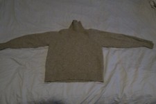 VTG St. Michael Shetland Wool Nylon Turtleneck Sweater Made In Britain 97cm 38"