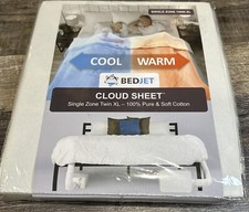 NEW BedJet Single Zone TWIN XL Cloud Sheet, 100 Cotton, Climate Comfort System