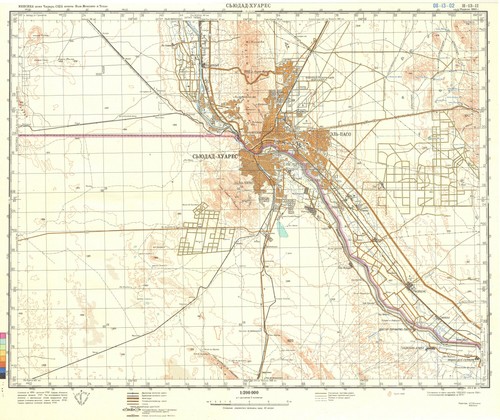 Russian Soviet Military Topographic Map - EL PASO/ JUAREZ (USA/ Mexico),REPRINT - 第 1/3 張圖片