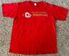 Vintage Ohio State University H. Wolf & Sons Single Stitch T Shirt Size XL