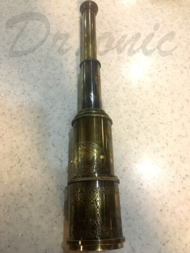 Beautiful Antique Vintage Telescope 18"Beautifully Engraved Dollond London 1920s - 第 1/1 張圖片
