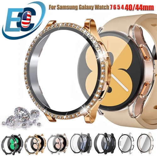 For Samsung Galaxy Watch 7 8 40/44/46mm Hard Case Cover Glass Screen Protector - 第 1/24 張圖片