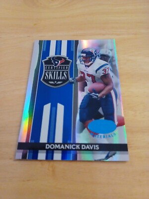 2006 Leaf Certified Materials Certified Skills Blue #rd/100 Domanick Davis #CS-6