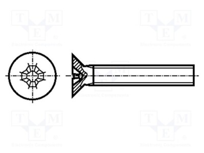 10 Stück, Schraube DR8G207M3X10 /E2DE