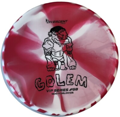 Divergent Discs - Red/White Golem StayPut Rubber - Infinite Discs VIP Club #68