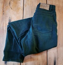 Calvin Klein High Rise Size 10 Dark Green Jeans Made In The Usa