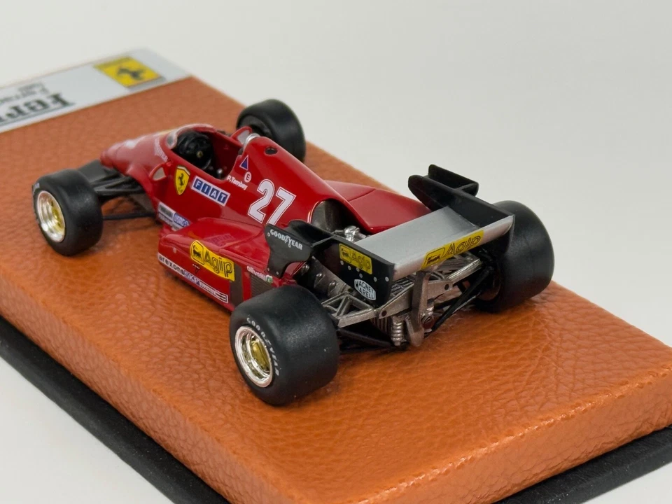 1/43 Ferrari 126 C2 B  from 1983 F1 Season of Patrick Tambay Leather base JPN14 - Image 2 of 4