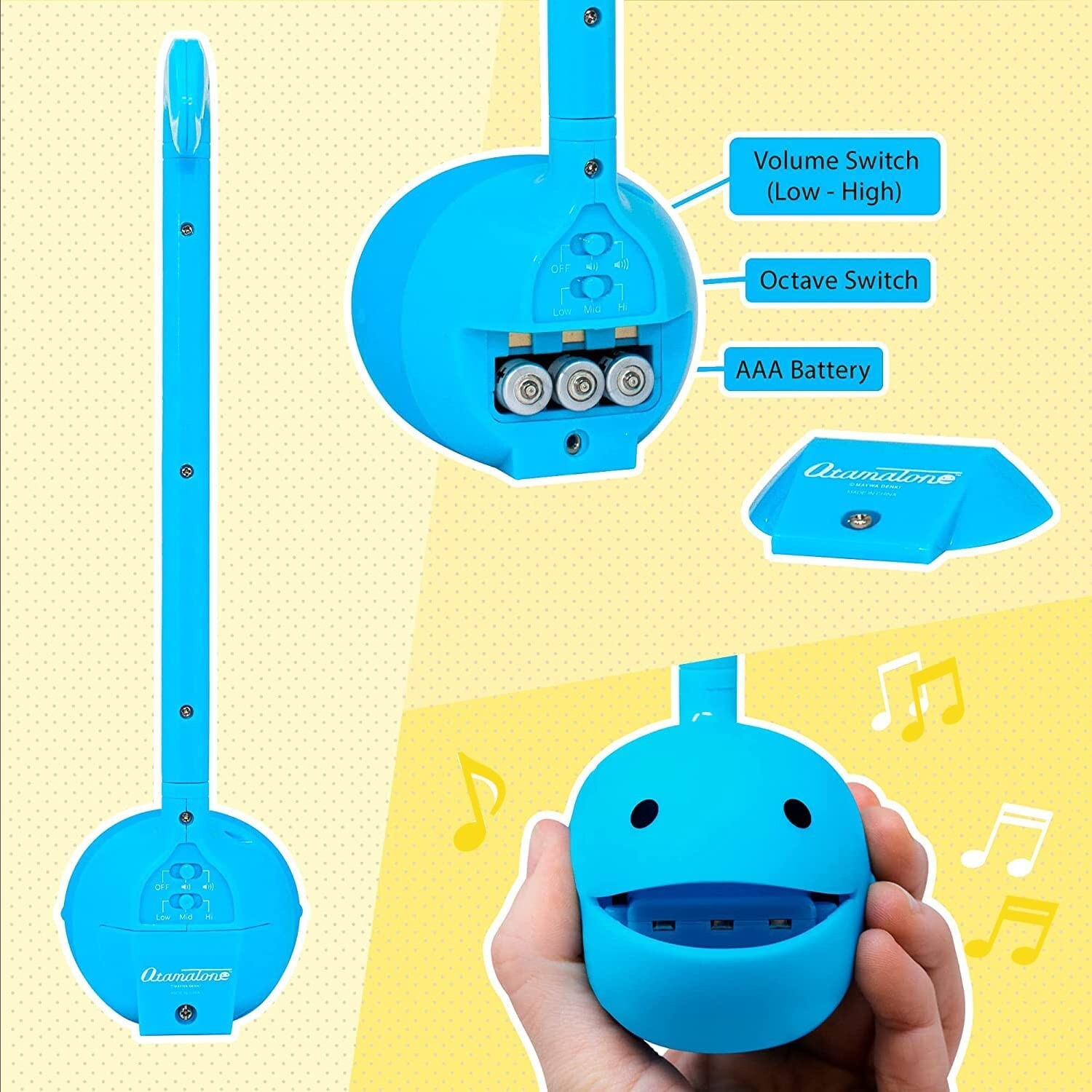 Otamatone Blue [w. English Manual] Japanese Electronic Musical