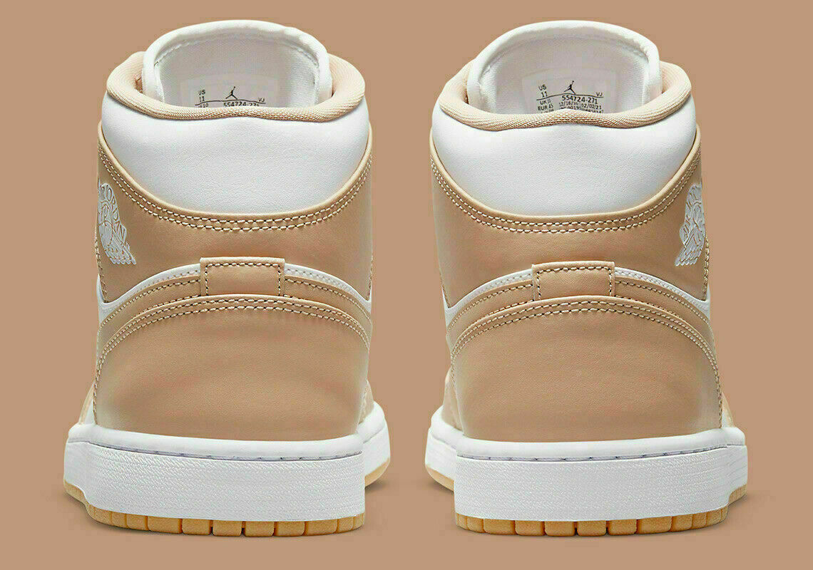 NEW Nike Air Jordan 1 Mid Men's Size 8.5 Hemp/White-Gum NEW Nike Air Jordan 1 Mid Men's Size 8.5 Hemp/White-Gum